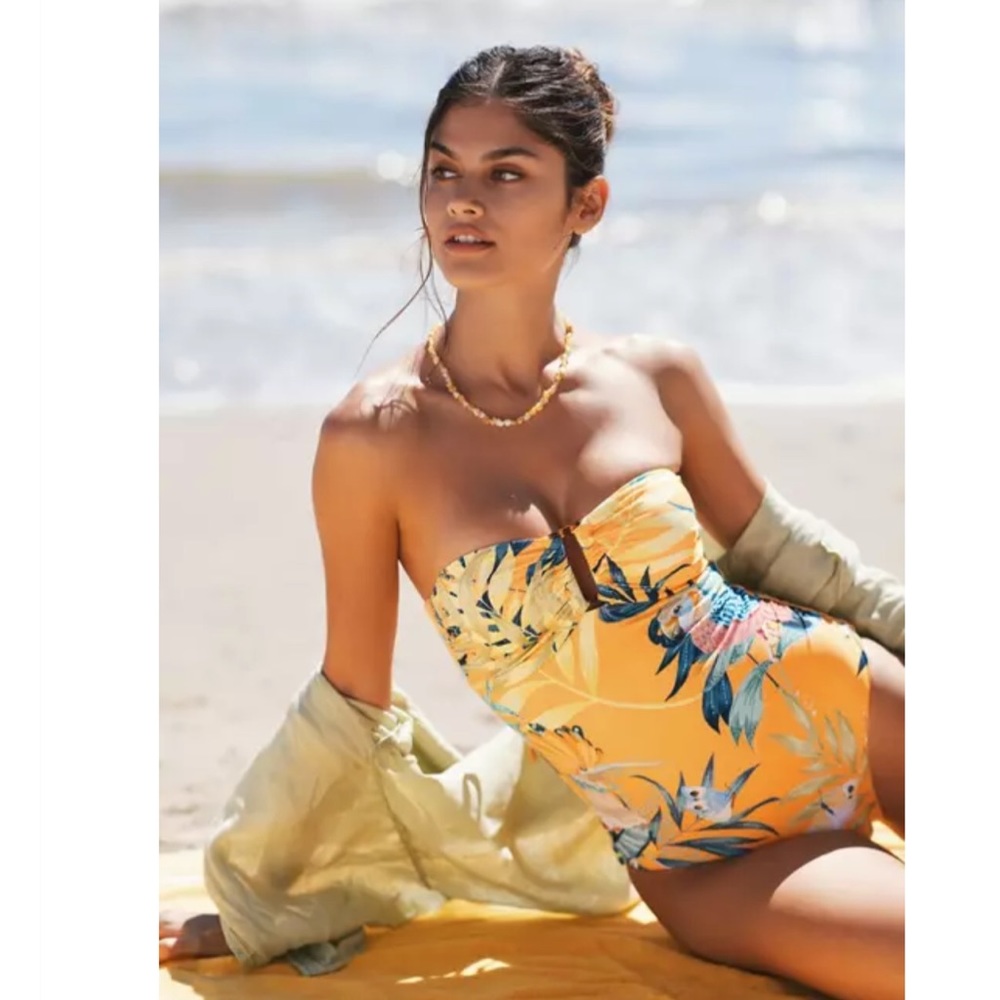 Maeve Nanae Bandeau Tie-back One Piece Swimsuit